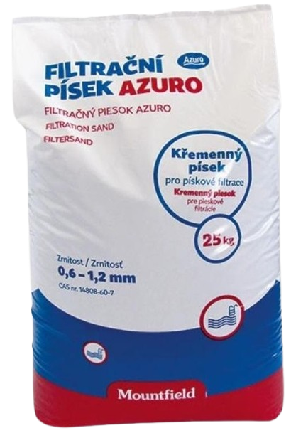 Пісок фільтрувальний 0.6-1.2мм, 25кг, Mountfield